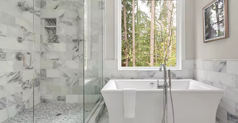 Bathtub to Tile Shower Conversion in Santa Ana